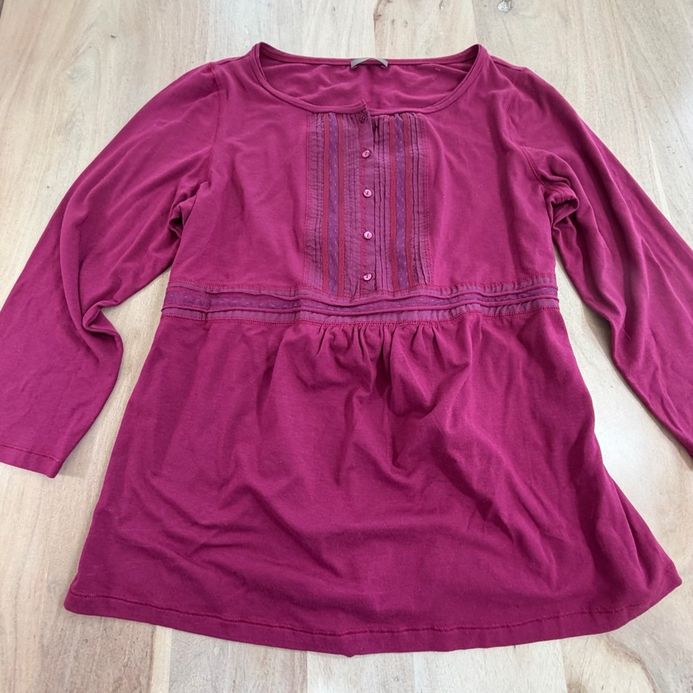 WRAP London Babydoll Long Sleeve Shirt Y2K Style Tie Back Size 12/14